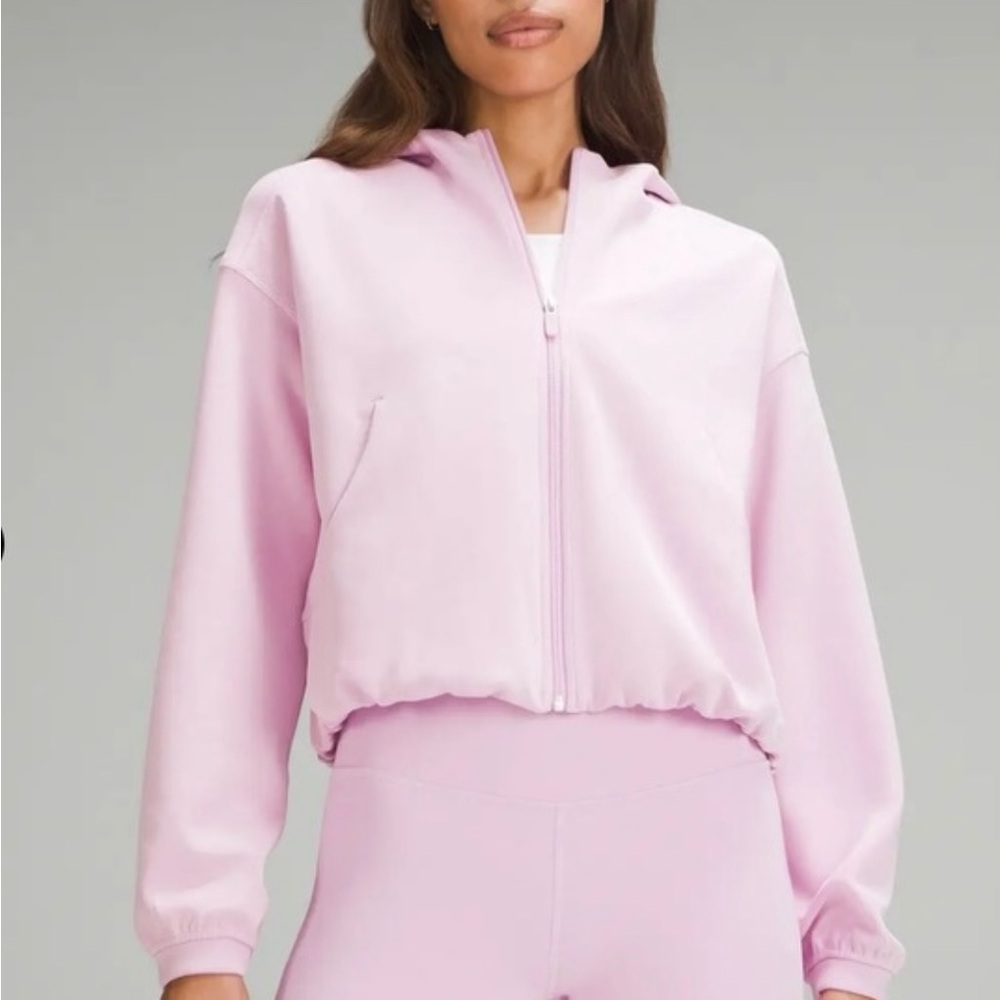 Lululemon full zip hoodie vita pink Sz. 6